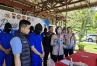 Tujuh tersangka dalam Press Conference Polres Salatiga.