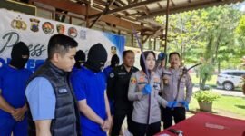 Tujuh tersangka dalam Press Conference Polres Salatiga.