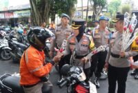 Kapolres Salatiga memimpin langsung Operasi Zebra Candi 2025.