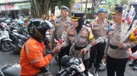 Kapolres Salatiga memimpin langsung Operasi Zebra Candi 2025.