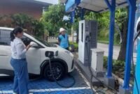 Empat SPKLU yang tersebar di ruas tol Semarang - Solo siap digunakan untuk masyarakat.