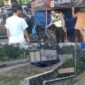 Kondisi kendaraan truk tronton dan L300 yang terlibat dalam kecelakaan di Simpang Empat Gamol.