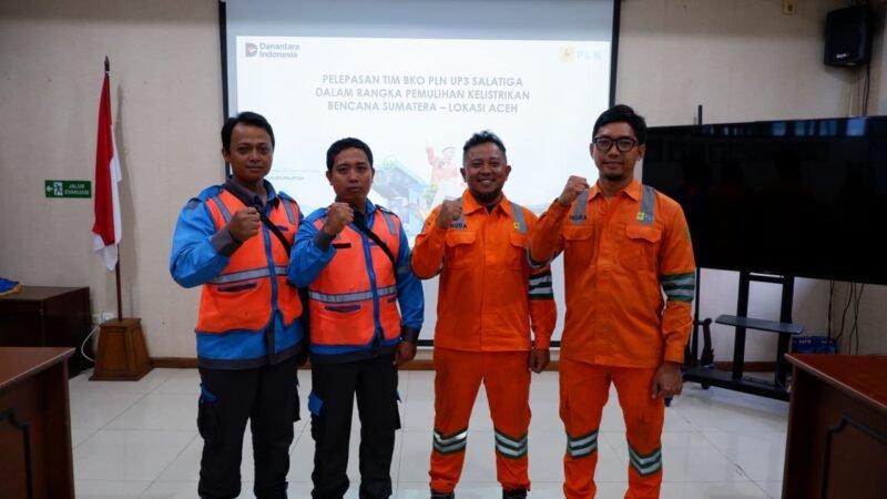 Empat personel PLN UP3 Salatiga akan berangkat ke Aceh dalam membantu pemulihan kelistrikan pasca bencana.