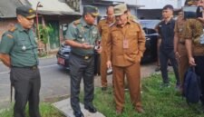 Peninjauan langsung Danrem, Dandim dan Wali Kota Salatiga ke lokasi pembangunan gedung Koperasi Merah Putih di Kelurahan Tegalrejo.