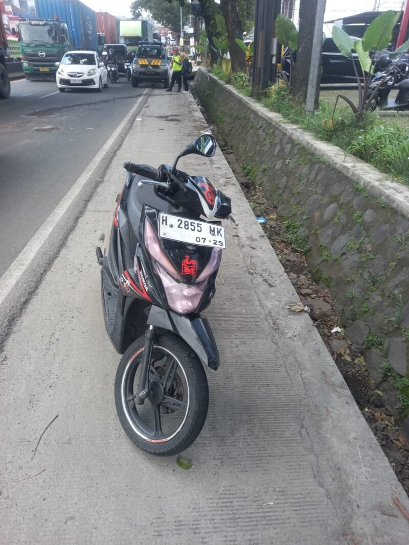 Kendaraan yang dipakai korban kecelakaan di Bergas, diamankan Unit Gakkum Satlantas Polres Semarang.