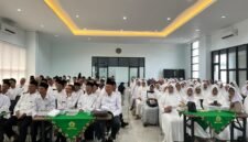 Pembukaan Bimbingan Manasik Haji Terintegrasi Tahun 2026 yang diikuti oleh 214 CJH Kota Salatiga.