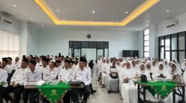 Pembukaan Bimbingan Manasik Haji Terintegrasi Tahun 2026 yang diikuti oleh 214 CJH Kota Salatiga.