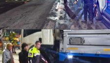 Satlantas Polres Salatiga melakukan olah TKP di Persimpangan Gamol, JLS.