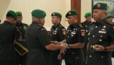 Letkol Kav Fajar Hapsari Nugroho, S.I.P., dalam acara Sertijab Komandan Kodim 0714/Salatiga yang baru.