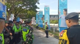 Pengamanan terpadu di Rest Area KM 456 A Kodim 0714/Salatiga dan  Polres Semarang.