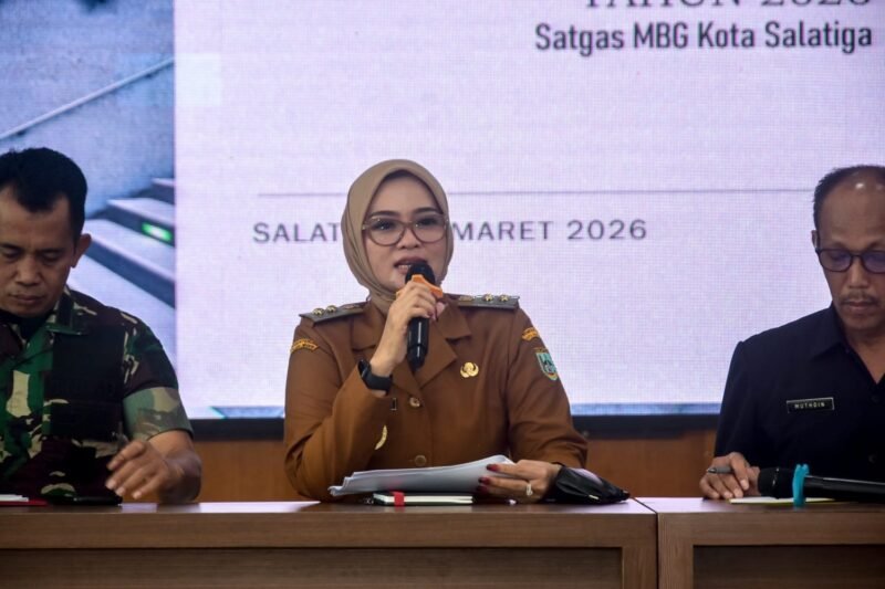 Wawali selaku Keta Satgas saat Rakor dan Evaluasi Pelaksanaan Program MBG Kota Salatiga Tahun 2026.