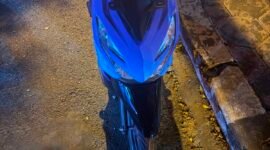 Sepeda motor Honda Beat dalam kecelakaan tunggal yang mengakibatkan korban meninggal dunia.